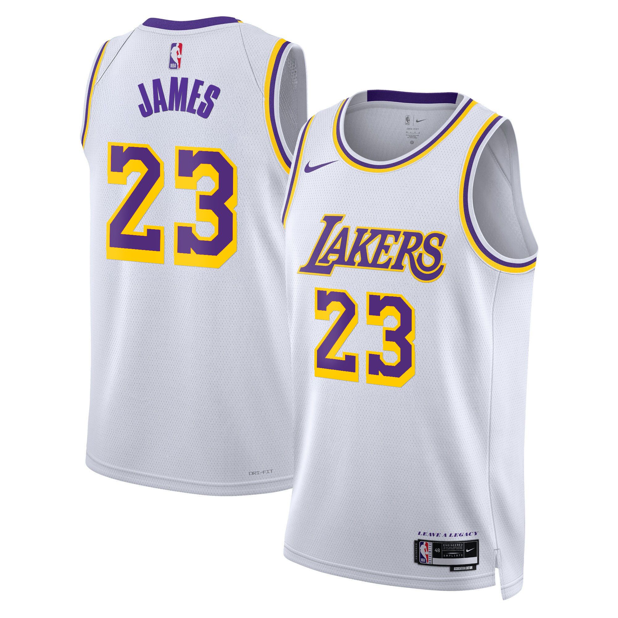 Men Los Angeles Lakers #23 James White 2025 Nike Swingman NBA Jersey->los angeles lakers->NBA Jersey
